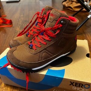 Xero Shoes Women's Brown Lace Up Boots Ridgeway boot